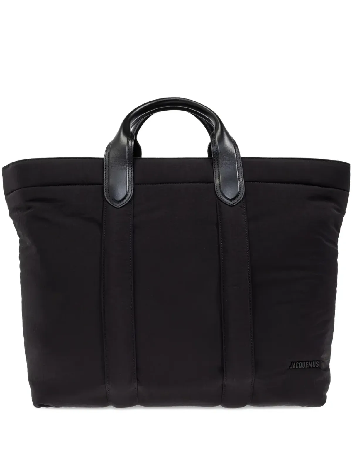 Jacquemus バンビーノ パディド レザー・ハンドル トートバッグ - ブラック - 画像1