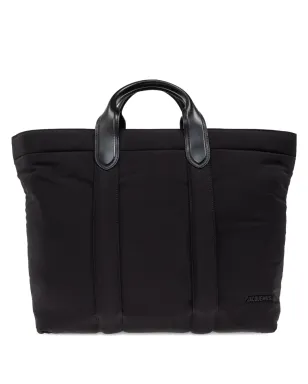 Jacquemus バンビーノ パディド レザー・ハンドル トートバッグ - ブラック - サムネイル1