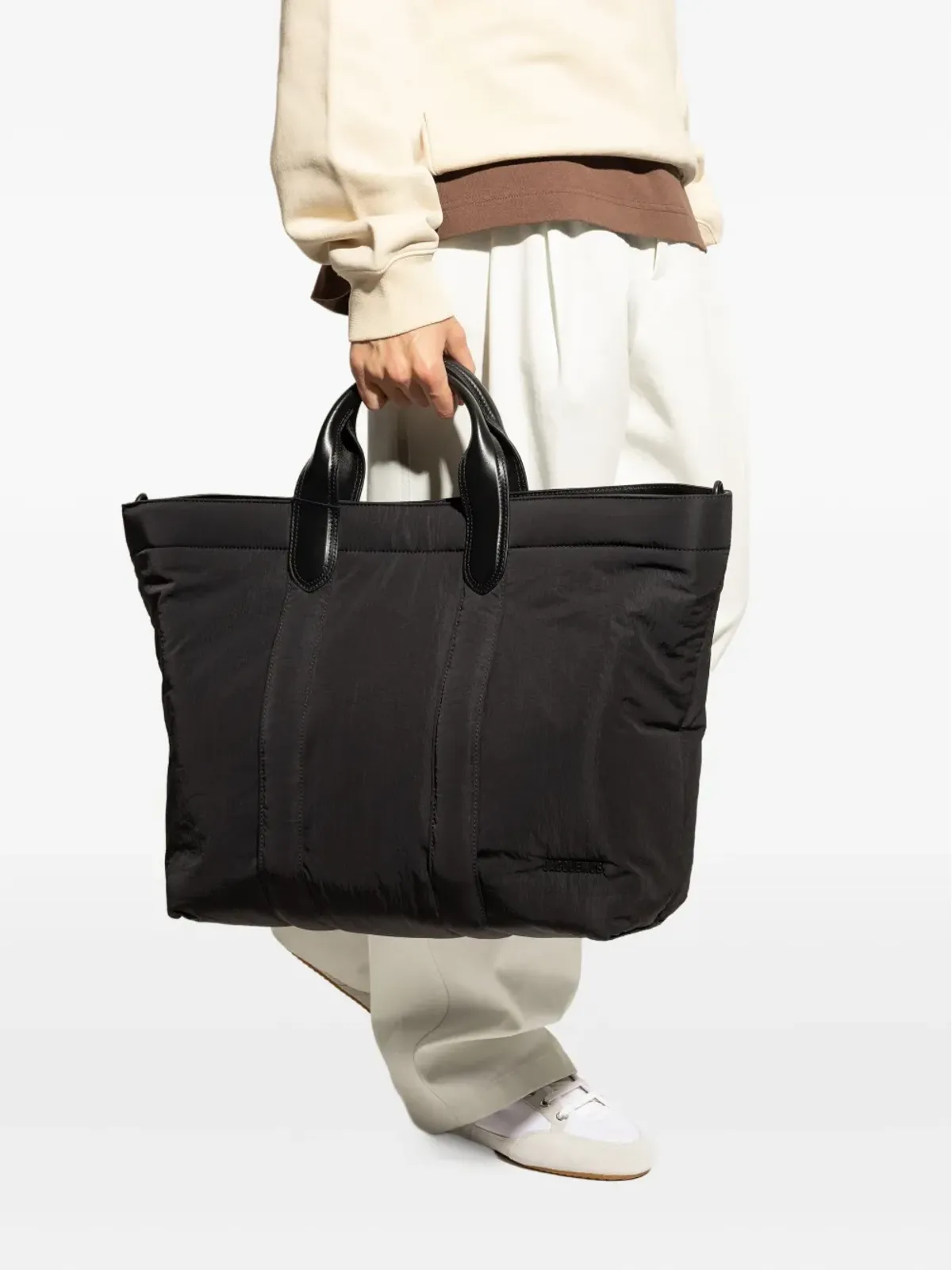 Jacquemus バンビーノ パディド レザー・ハンドル トートバッグ - ブラック - 画像2