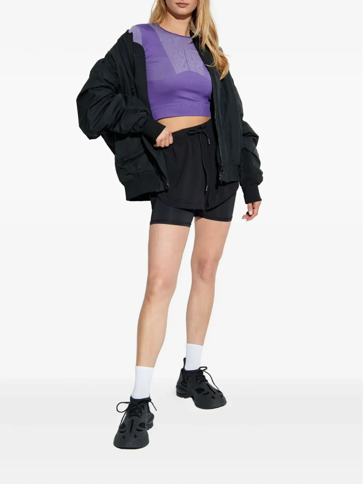 adidas by Stella McCartney 蛇柄の長袖トップ - 画像2