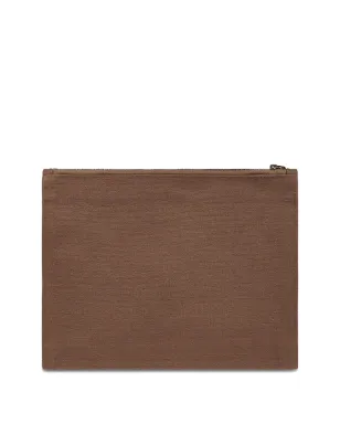 ISABEL MARANT small Netia cotton clutch bag - Brown - サムネイル2