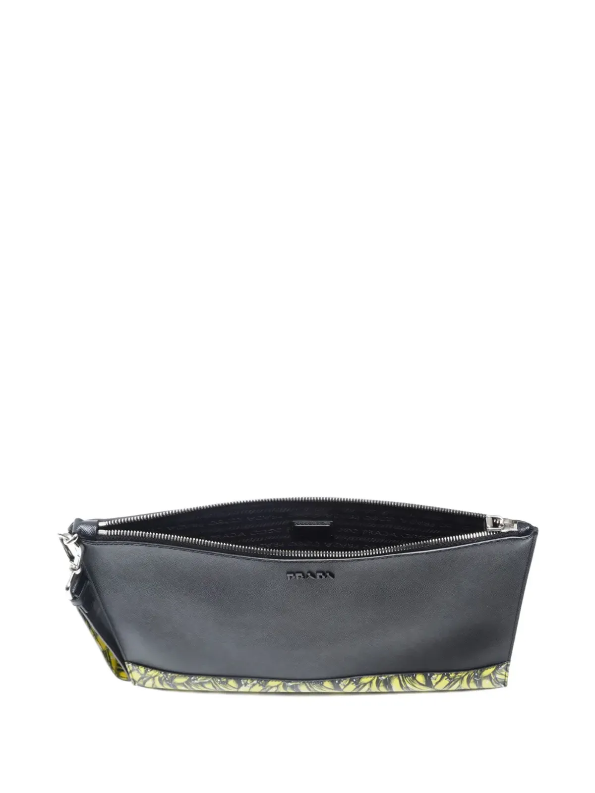 Prada Pre-Owned 2020年 バナナ柄 クラッチバッグ - ブラック - 画像5