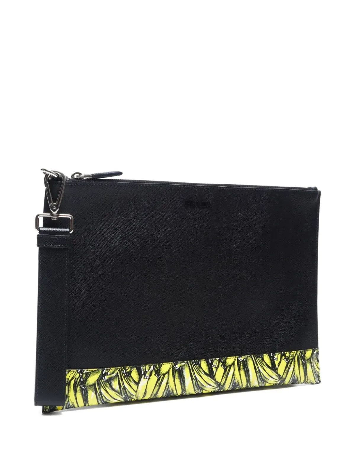 Prada Pre-Owned 2020年 バナナ柄 クラッチバッグ - ブラック - 画像3
