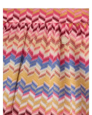 Missoni Kids ジグザグ柄スカート - ピンク - サムネイル3