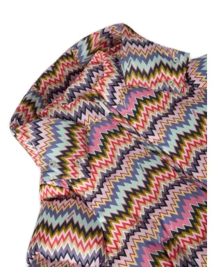 Missoni Kids ジグザグ柄フード付きコート - ピンク - サムネイル3