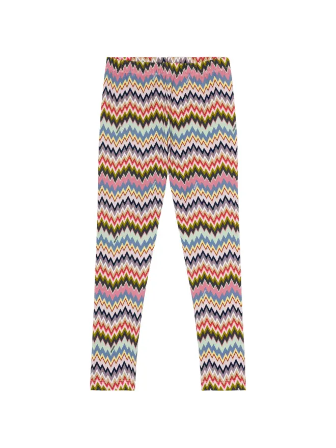 Missoni Kids Missoni Kids ジグザグ柄レギンス - ピンクの商品画像