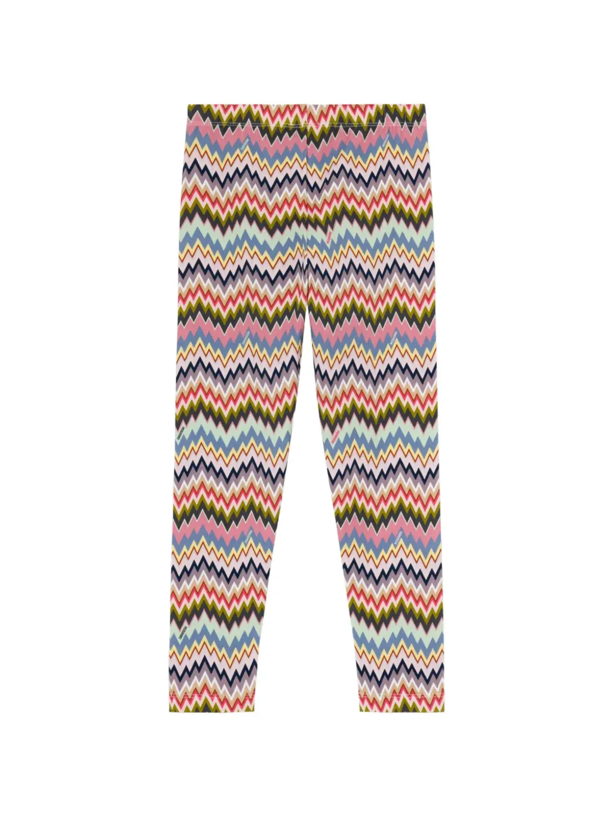 Missoni Kids ジグザグ柄レギンス - ピンク - 画像2