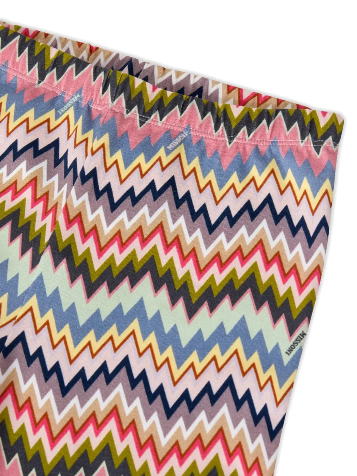 Missoni Kids ジグザグ柄レギンス - ピンク - 画像3