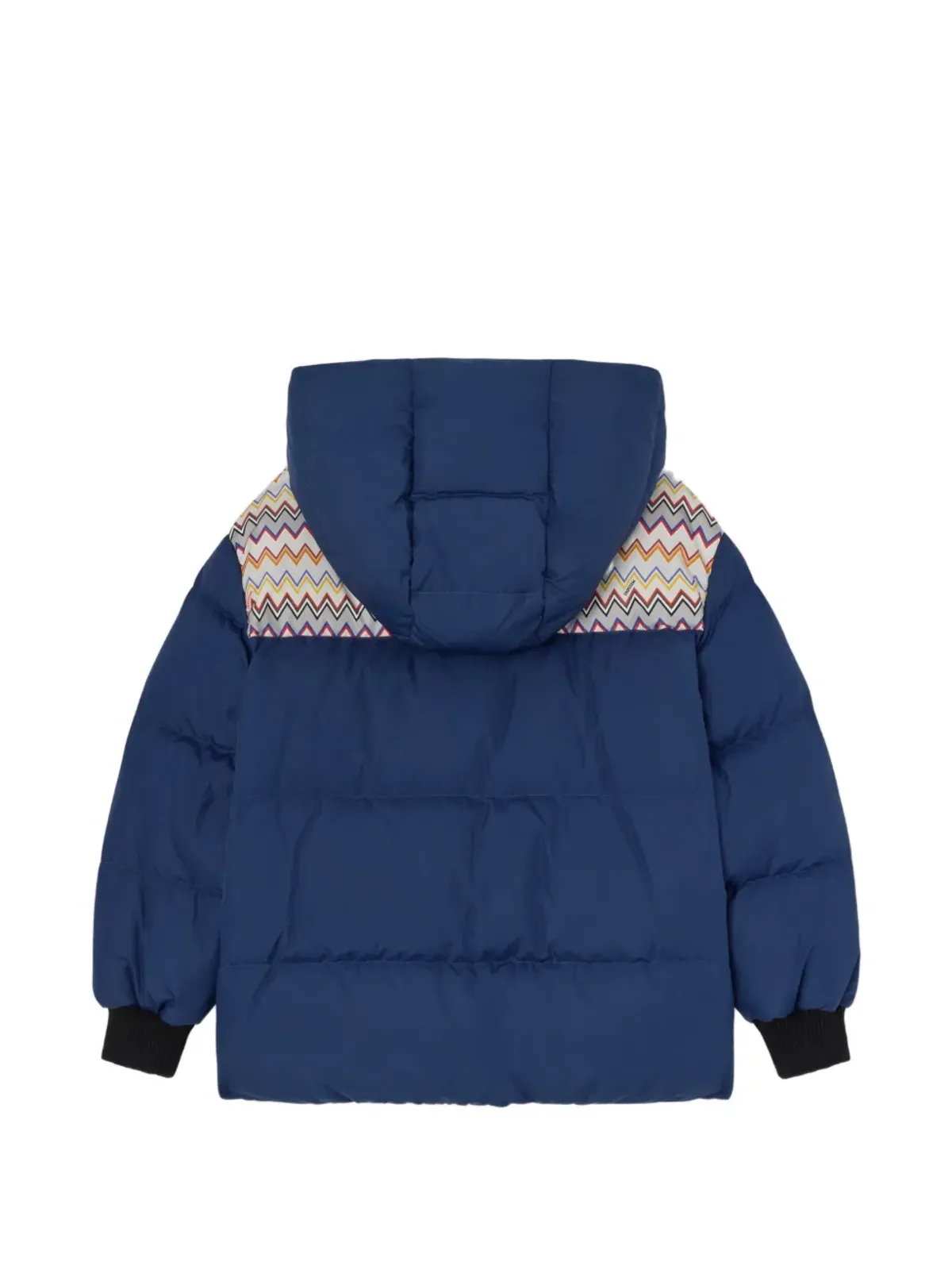 Missoni Kids zigzag-detail padded jacket - Blue - 画像2