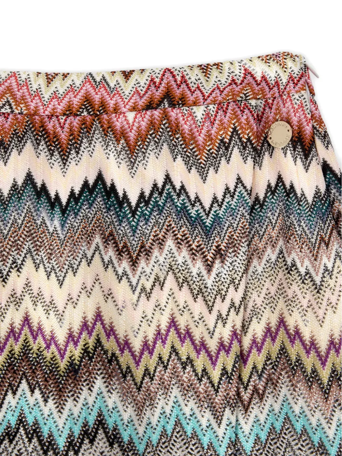 Missoni Kids ジグザグ柄ミニスカート - 画像3