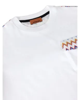 Missoni Kids 胸ポケット付きジグザグ柄Tシャツ - サムネイル3