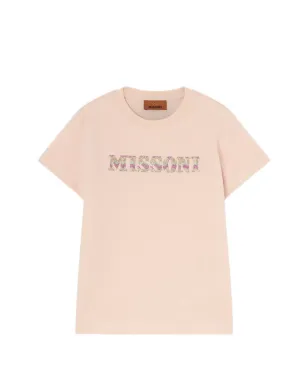 Missoni Kids ロゴTシャツ ピンク - サムネイル1