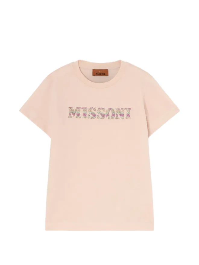 Missoni Kids Missoni Kids ロゴTシャツ ピンクの商品画像