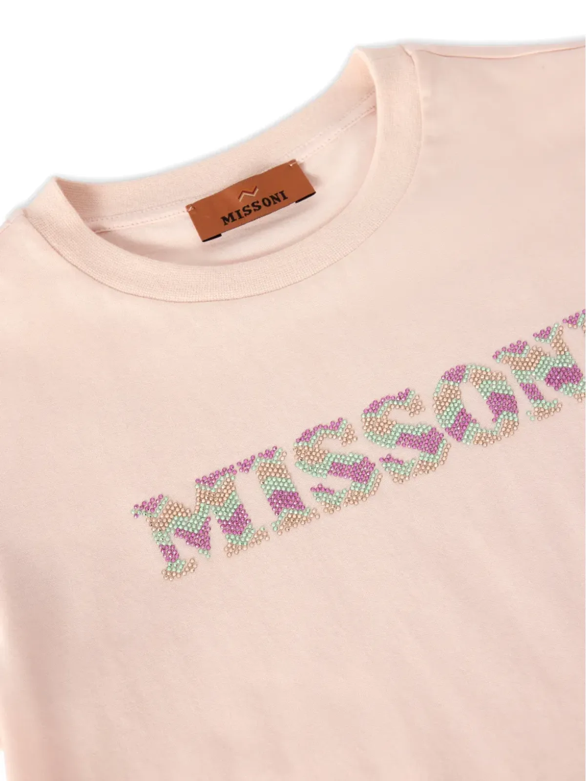 Missoni Kids ロゴTシャツ ピンク - 画像3