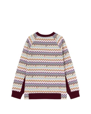 Missoni Kids ジグザグ柄スウェットシャツ - レッド - サムネイル2
