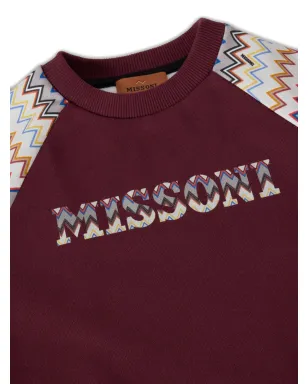 Missoni Kids ジグザグ柄スウェットシャツ - レッド - サムネイル3