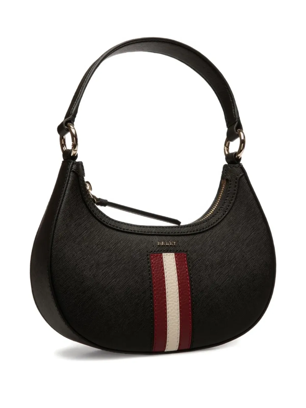 Bally 半月型ショルダーバッグ - ブラック - 画像3