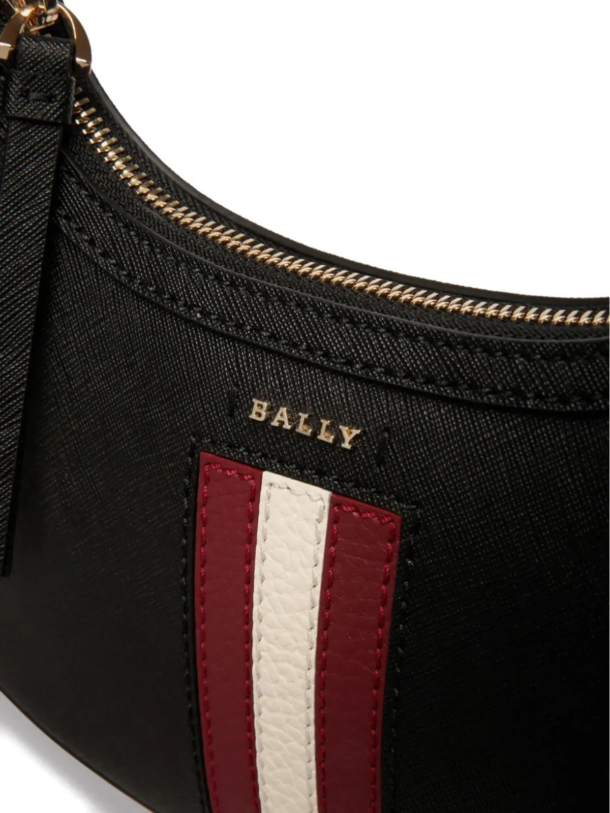 Bally 半月型ショルダーバッグ - ブラック - 画像4