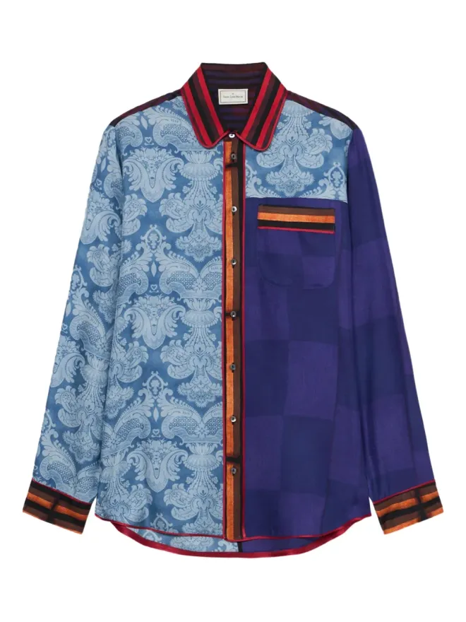 Pierre-Louis Mascia Pierre-Louis Mascia ペイズリープリントシャツ ブルーの商品画像
