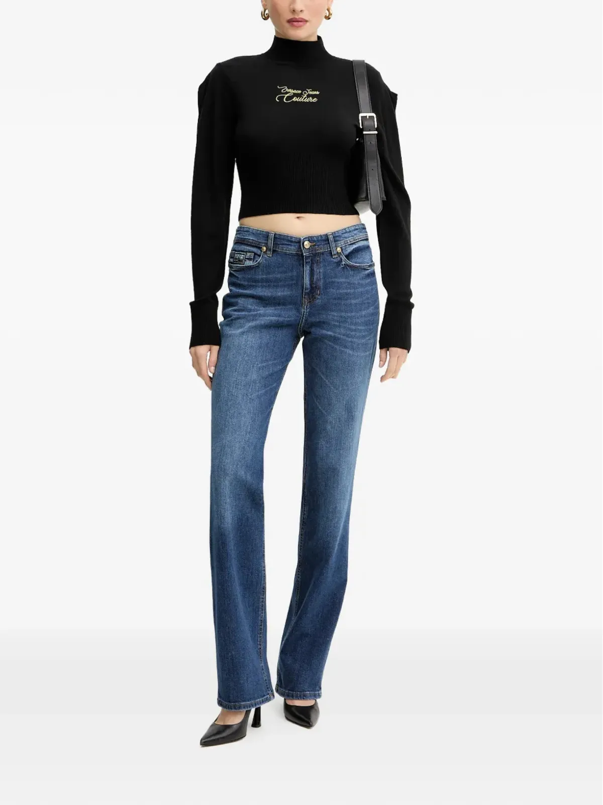 Versace Jeans Couture ロゴパッチ ベルトループ ジーンズ - 画像2
