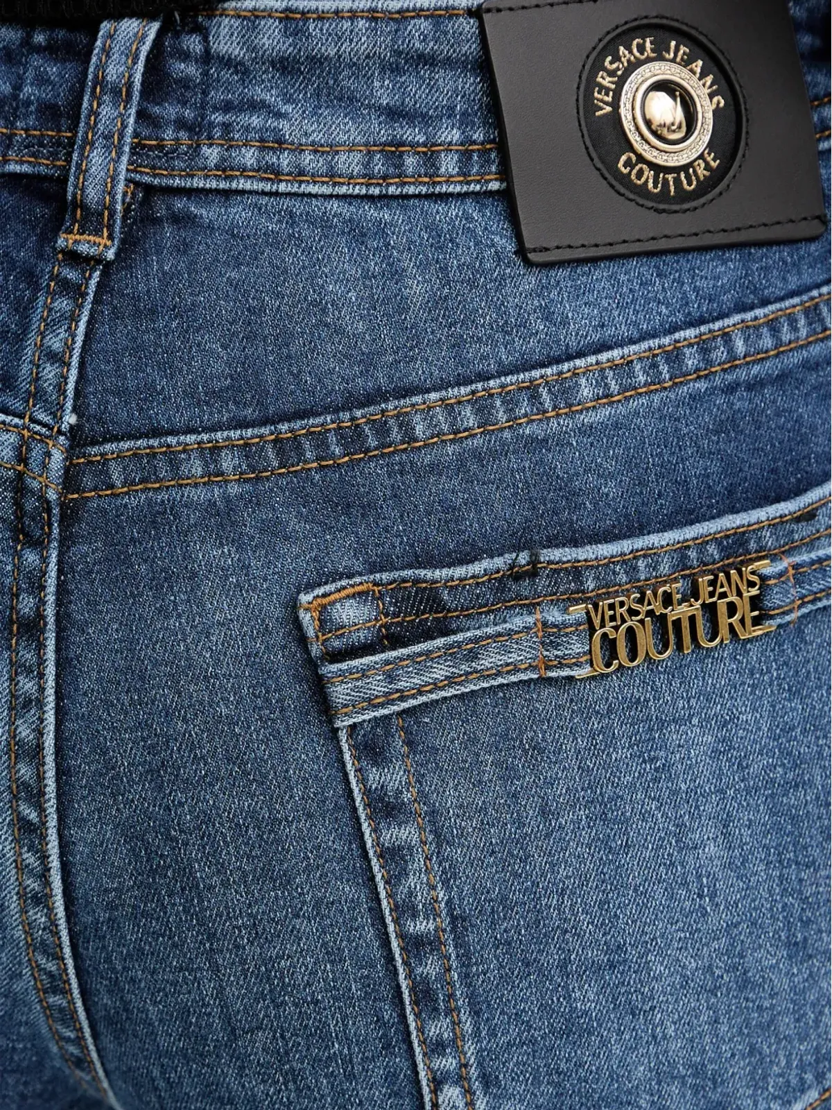 Versace Jeans Couture ロゴパッチ ベルトループ ジーンズ - 画像4