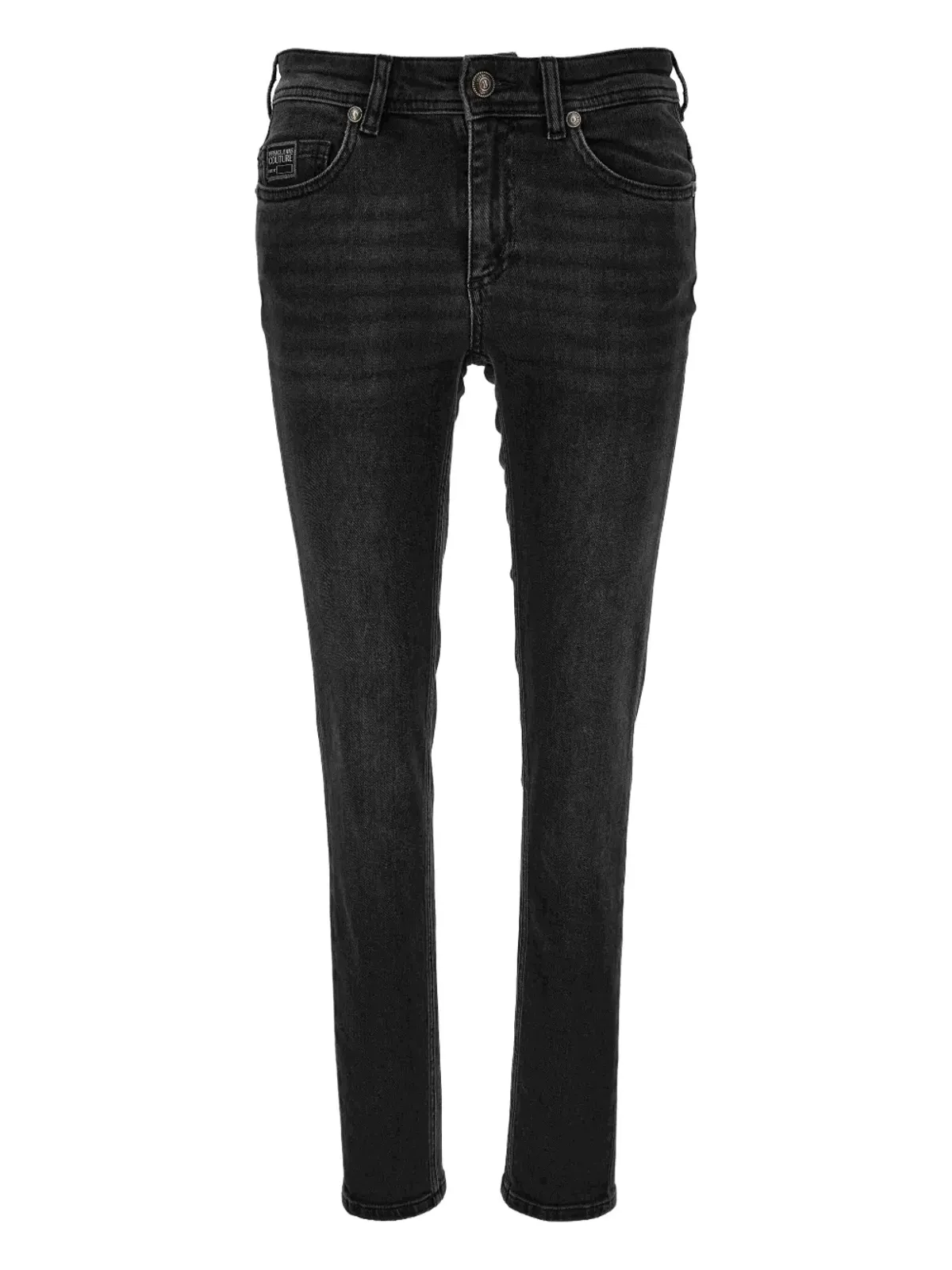 Versace Jeans Couture 刺繍ロゴ入りスキニージーンズ - 画像1