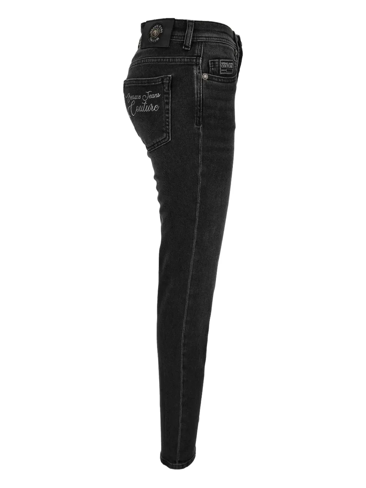 Versace Jeans Couture 刺繍ロゴ入りスキニージーンズ - 画像3