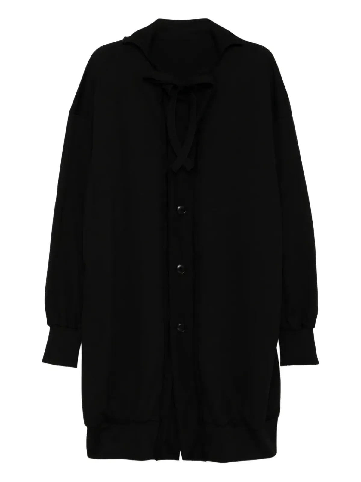 Yohji Yamamoto ジャージーツイルコート（ブラック） - 画像1