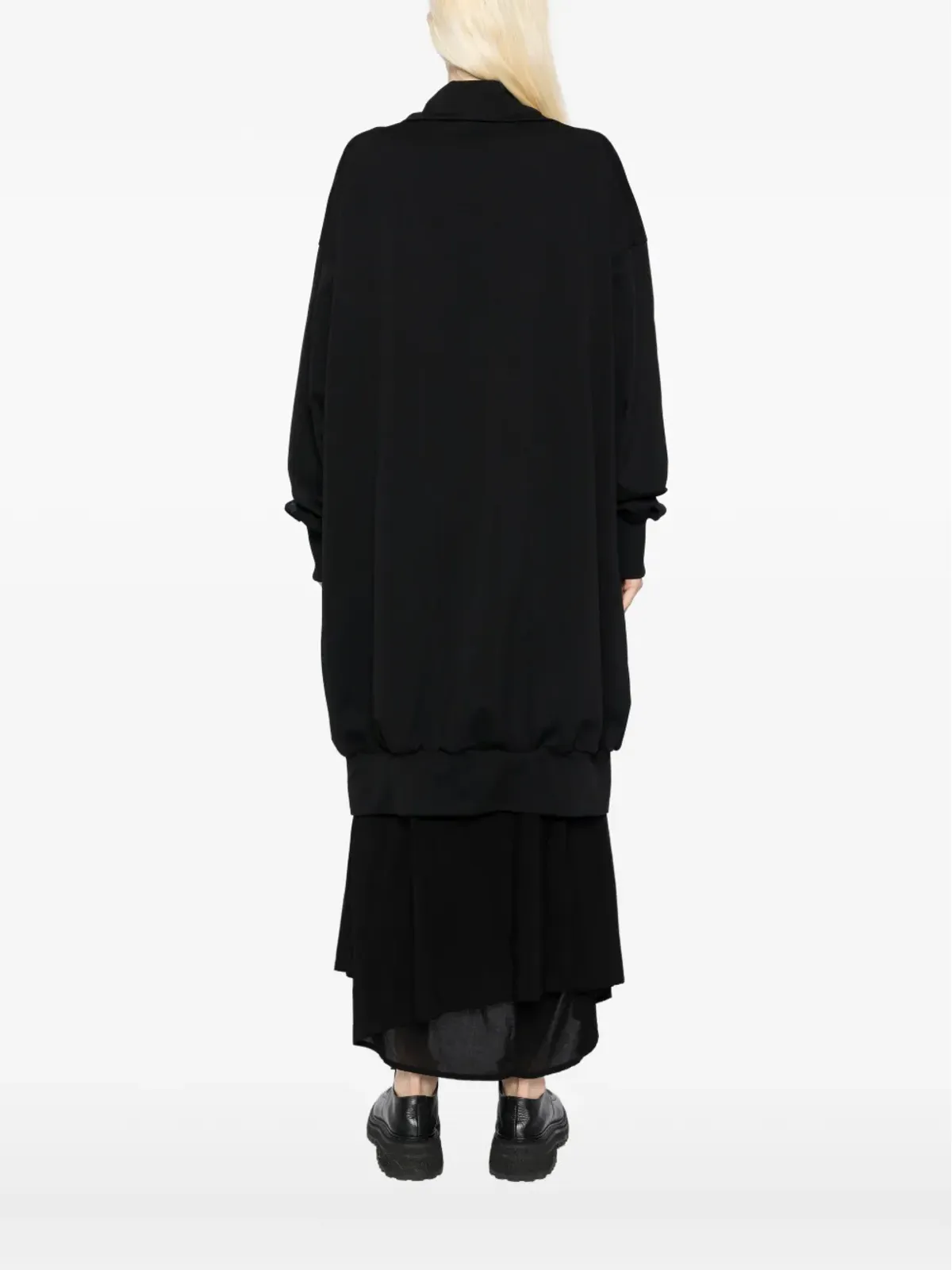 Yohji Yamamoto ジャージーツイルコート（ブラック） - 画像4