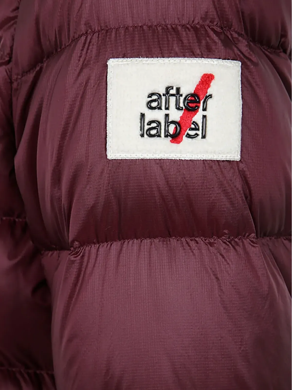 AFTER LABEL フード付きキルティングダウンジャケット - 画像3