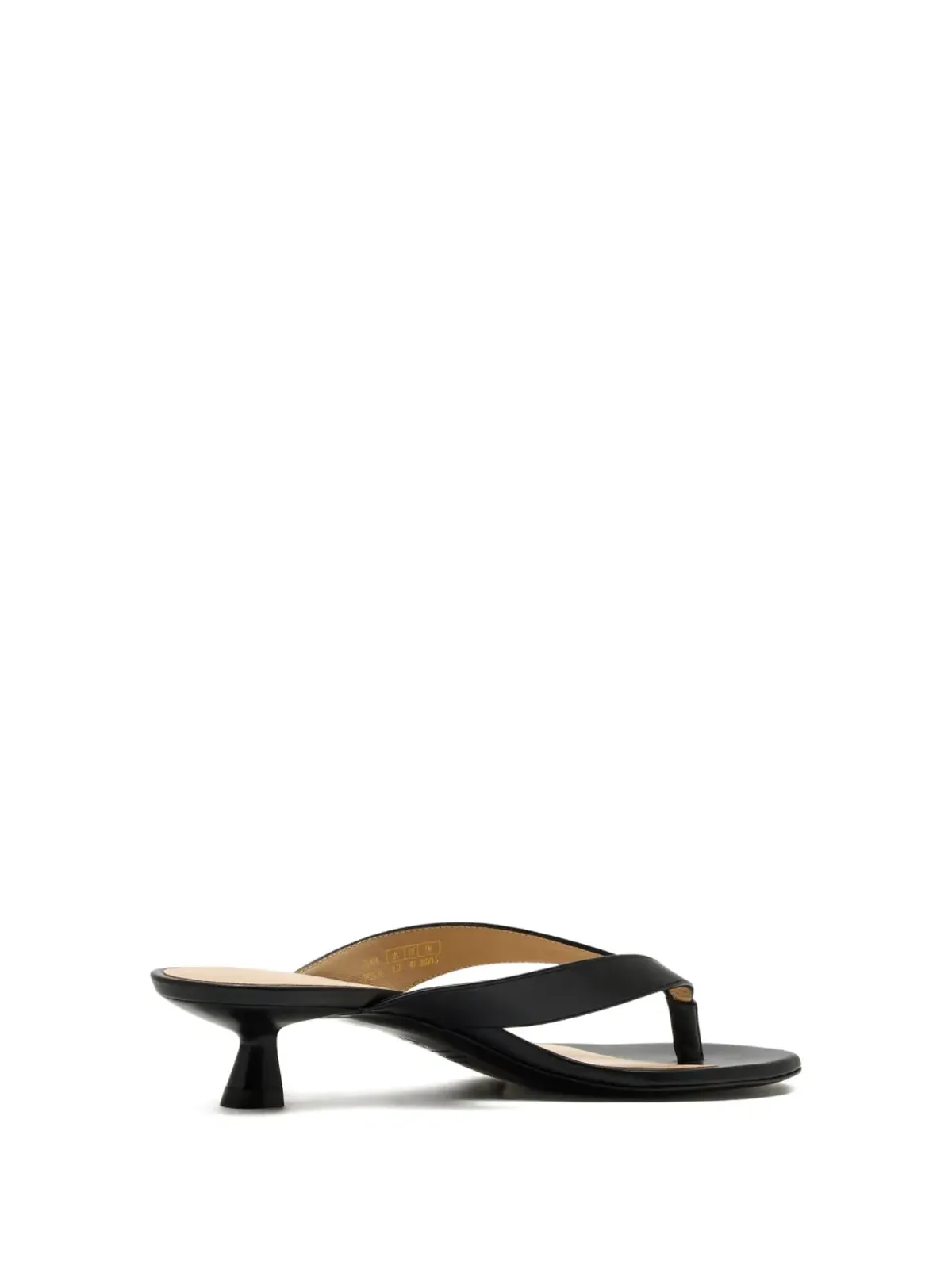 Stuart Weitzman 35mm Rio レザー ヒールサンダル ブラック - 画像3