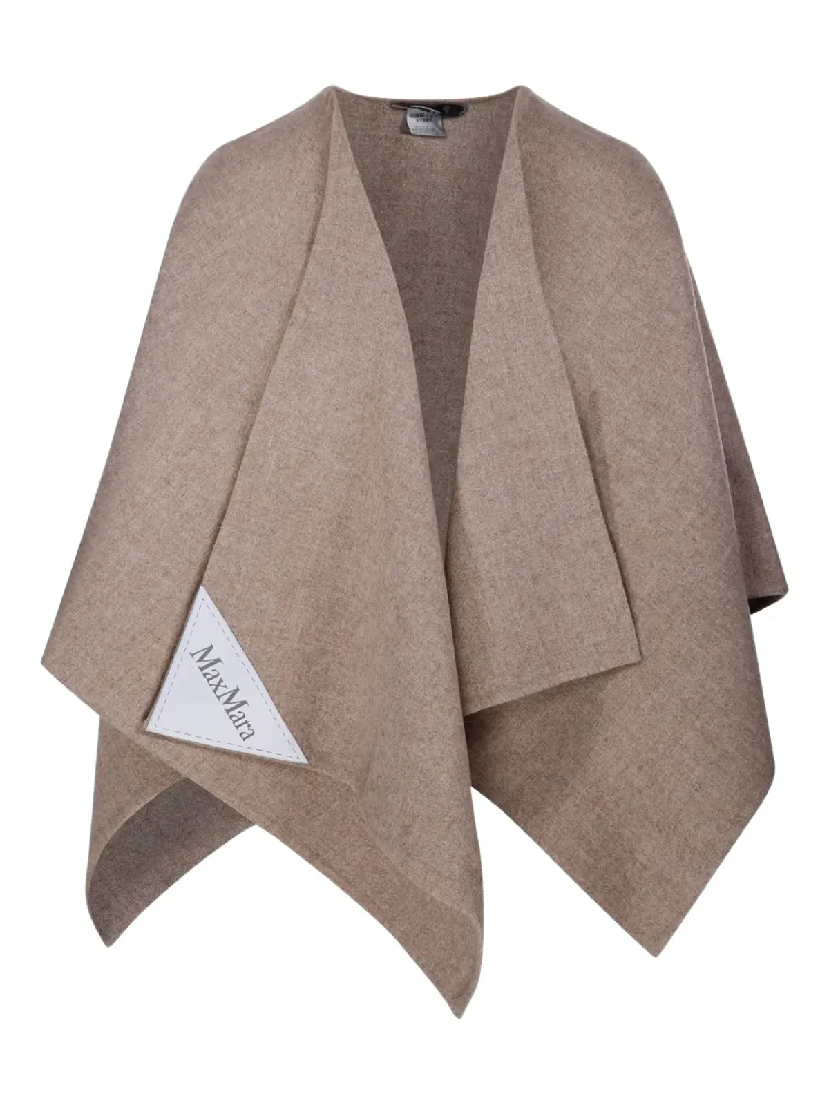 Max Mara ロゴパッチ アシンメトリック ケープ - 画像1