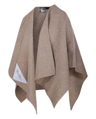 Max Mara ロゴパッチ アシンメトリック ケープ - サムネイル3