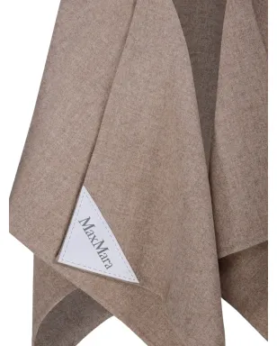 Max Mara ロゴパッチ アシンメトリック ケープ - サムネイル4