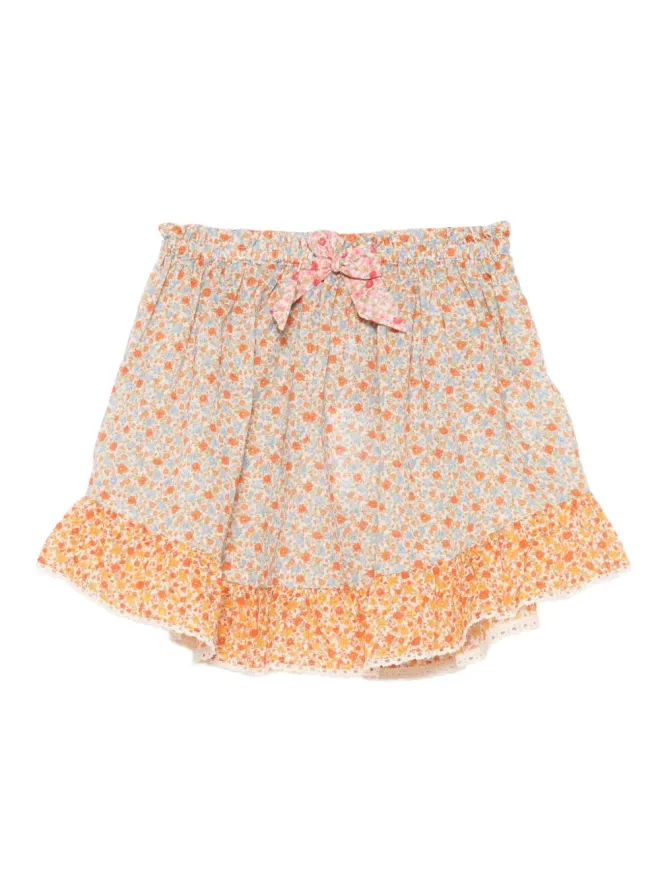 ZIMMERMANN Kids ZIMMERMANN Kids 花柄プリントのフリルスカートの商品画像