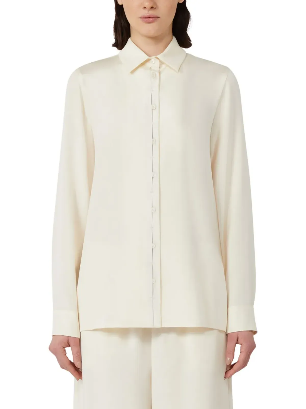 Max Mara ボタンダウン シルクシャツ - 画像2