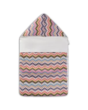 Missoni Kids zigzag-pattern sleep bag - Pink - サムネイル1
