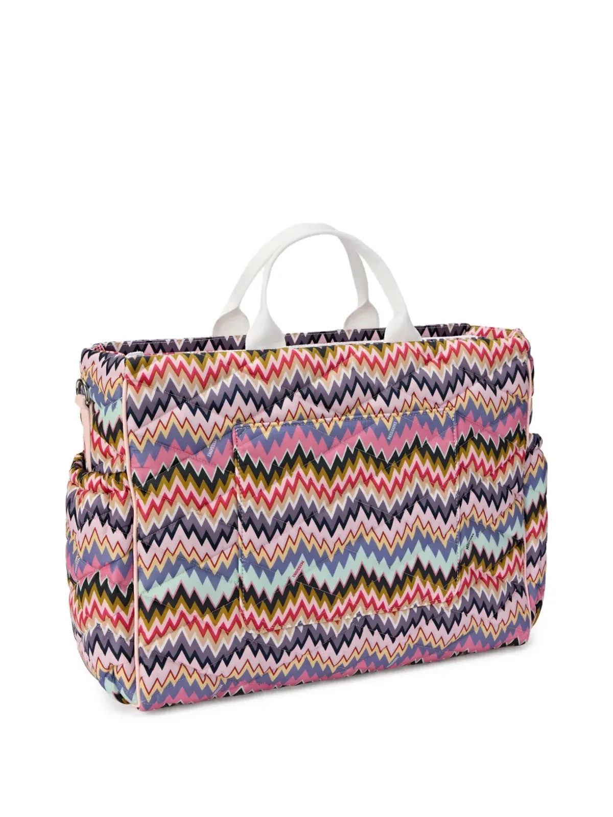 Missoni Kids zigzag-pattern changing bag - Pink - 画像2