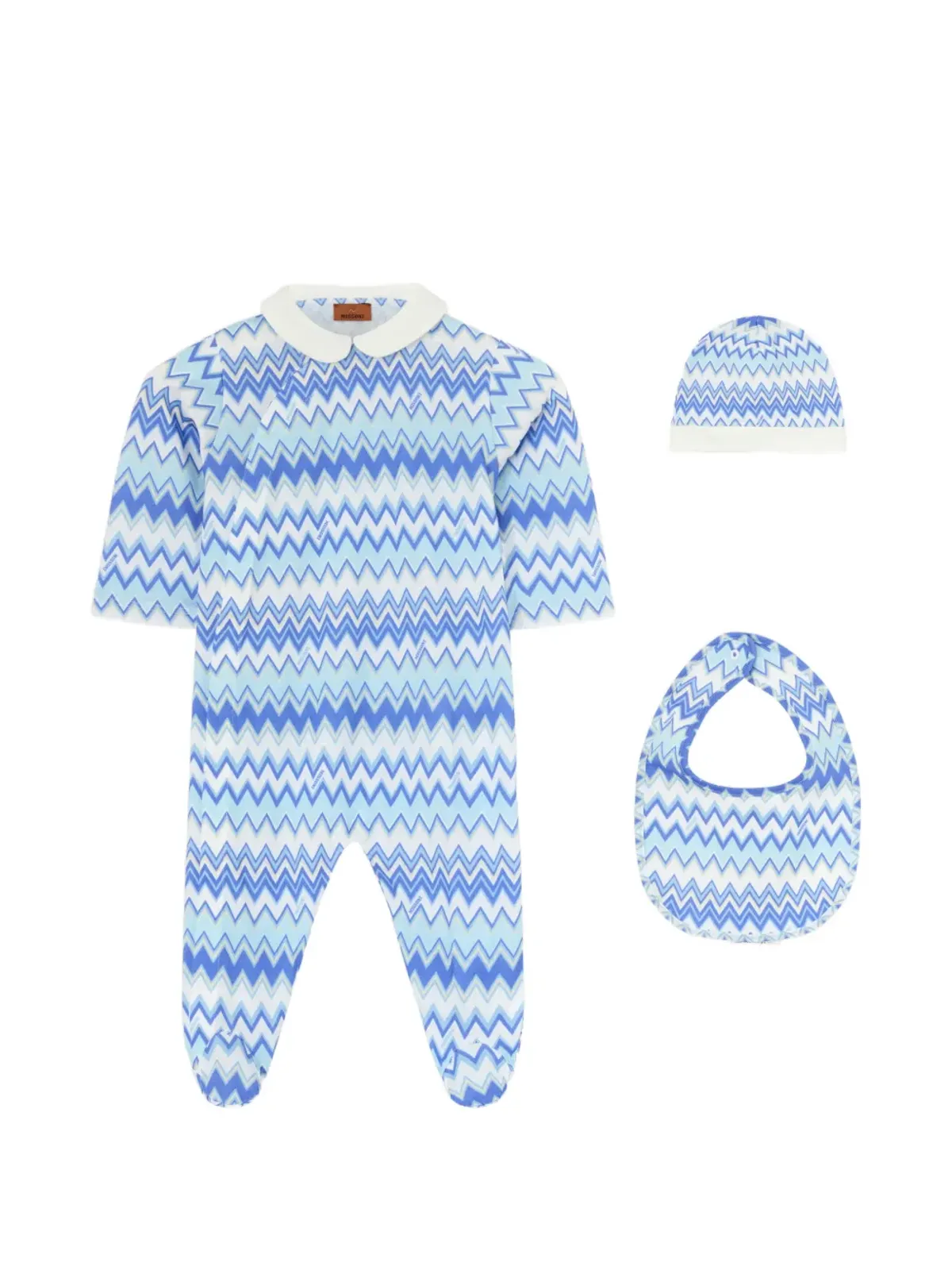 Missoni Kids ジグザグ柄のベビー用ロンパースセット - 画像1