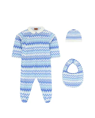 Missoni Kids ジグザグ柄のベビー用ロンパースセット - サムネイル1