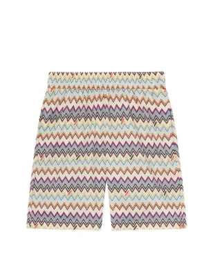 Missoni Kids zig-zag print swim shorts - Neutrals - サムネイル2
