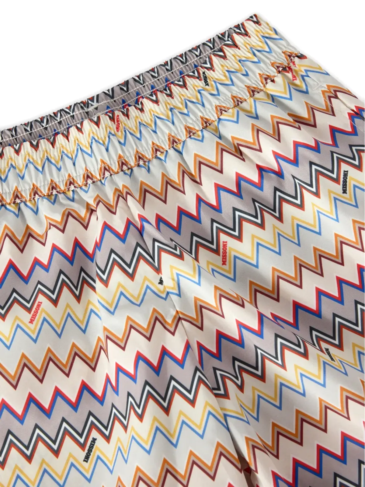 Missoni Kids zig-zag print swim shorts - Neutrals - 画像3