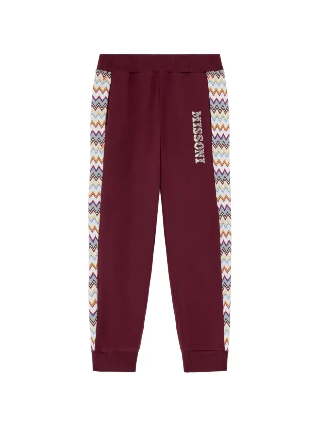 Missoni Kids Missoni Kids ジグザグ ロゴ トラックパンツ - レッドの商品画像