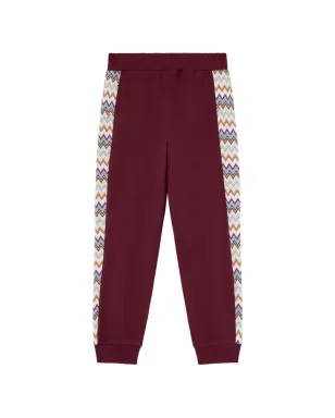 Missoni Kids ジグザグ ロゴ トラックパンツ - レッド - サムネイル2