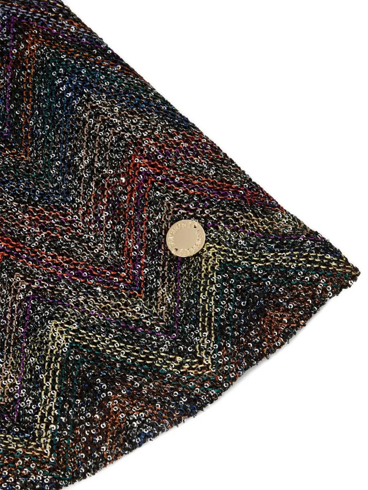 Missoni Kids チェブロン柄長袖ドレス - ブラック - 画像3