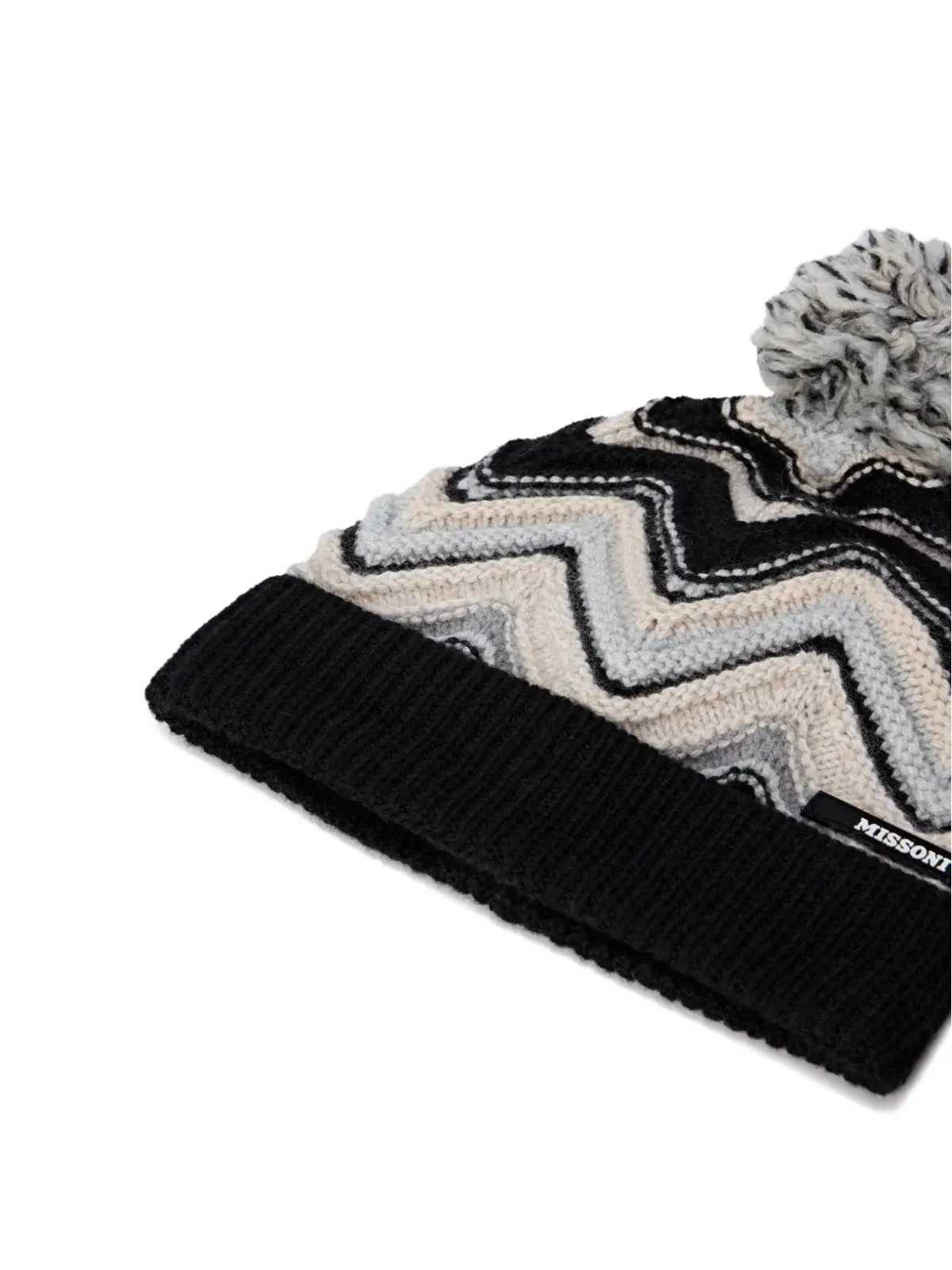 Missoni Kids チェブロン柄ニット帽 - 画像2