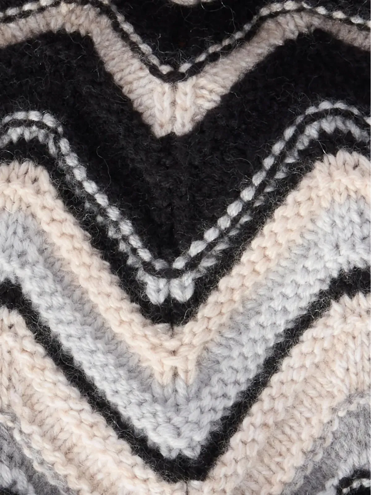 Missoni Kids チェブロン柄ニット帽 - 画像3