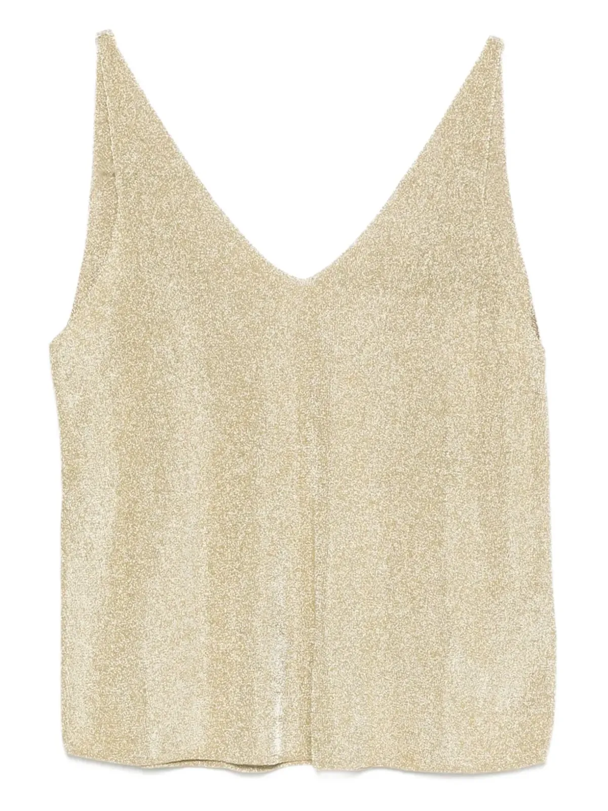 Ba&Sh Zuani lurex V-neck top - Gold - 画像2