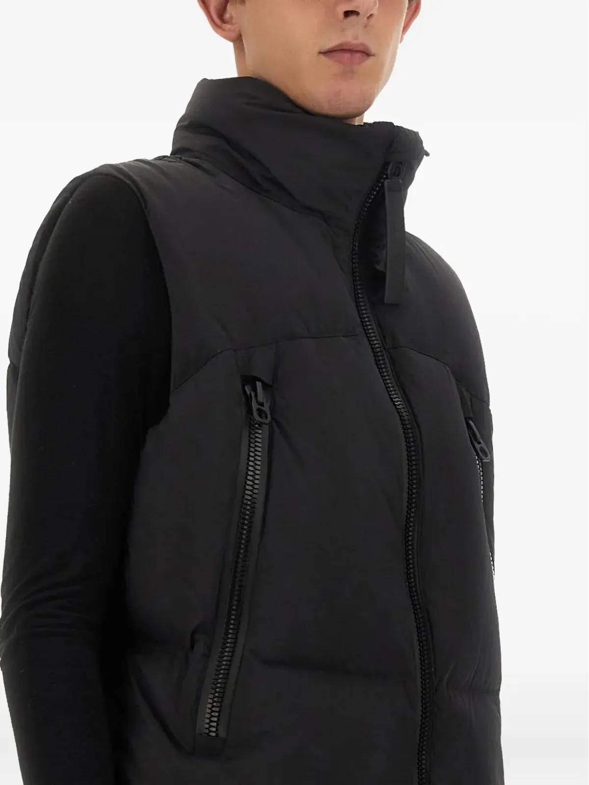 JG1 ジップファスナー付き ノースリーブジレ - 画像4