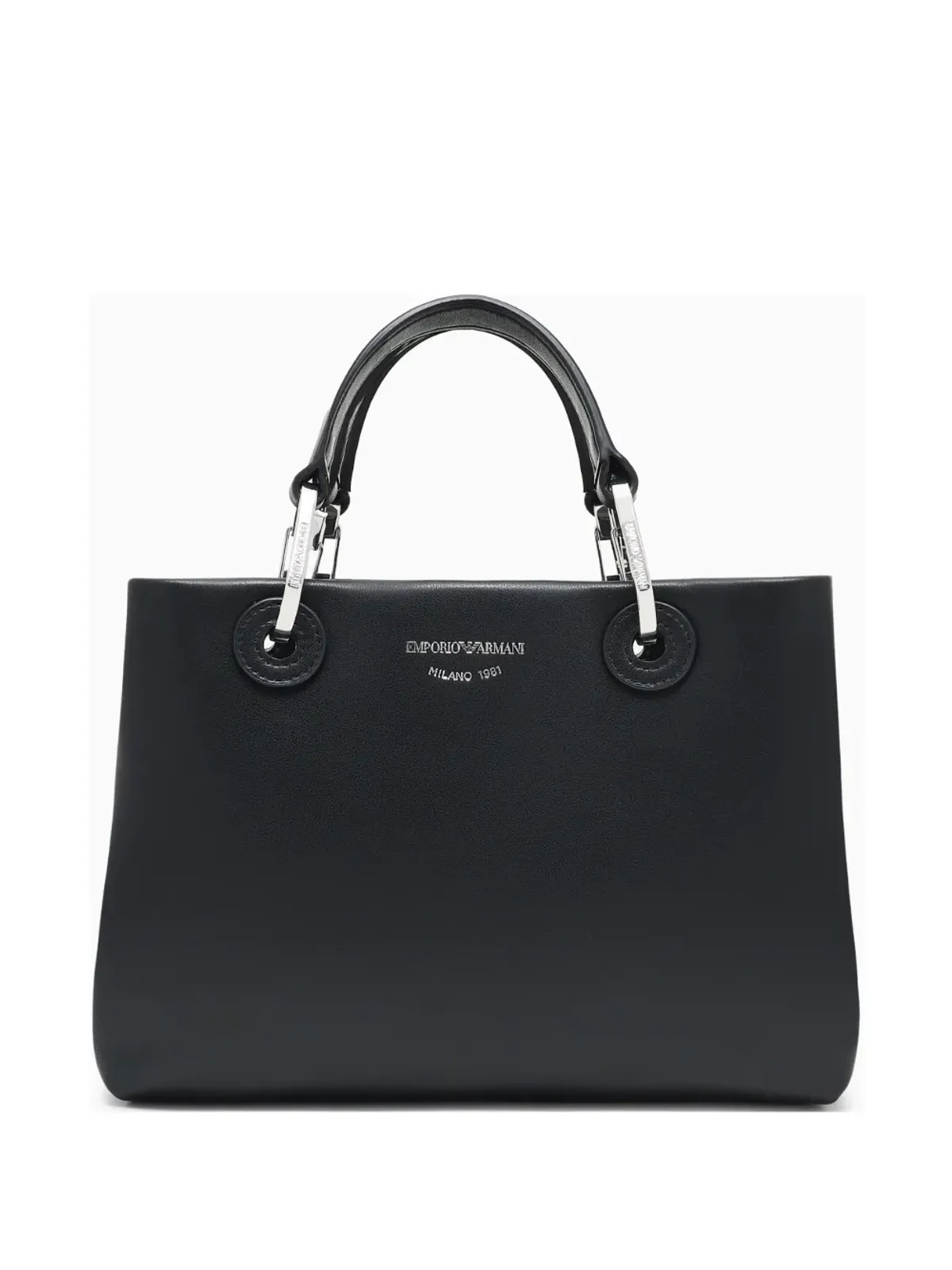 Emporio Armani MyEA トップハンドルレザーバッグ - 画像1